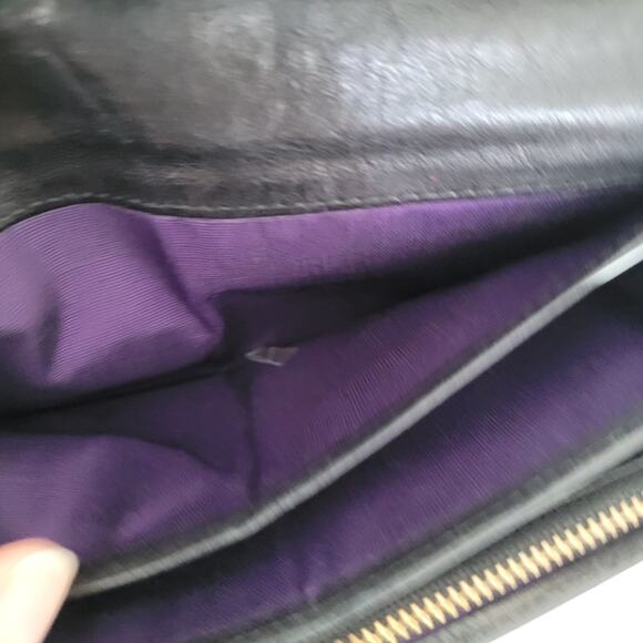 Paul Smith Envelplope Cow Leather Wallet Black Boho Designer Large Classic - Picture 6 of 16